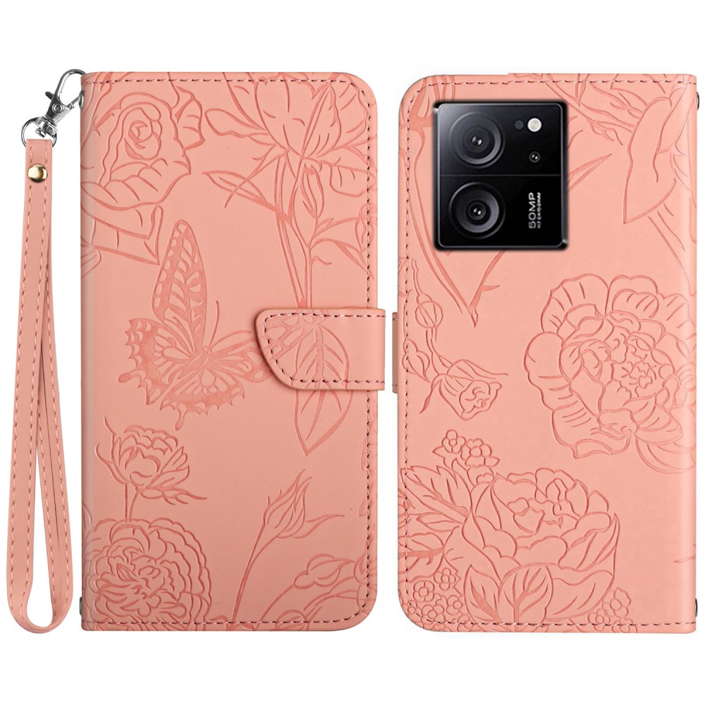  Xiaomi 13T / 13T Pro Fodral Med Tryck Rosa