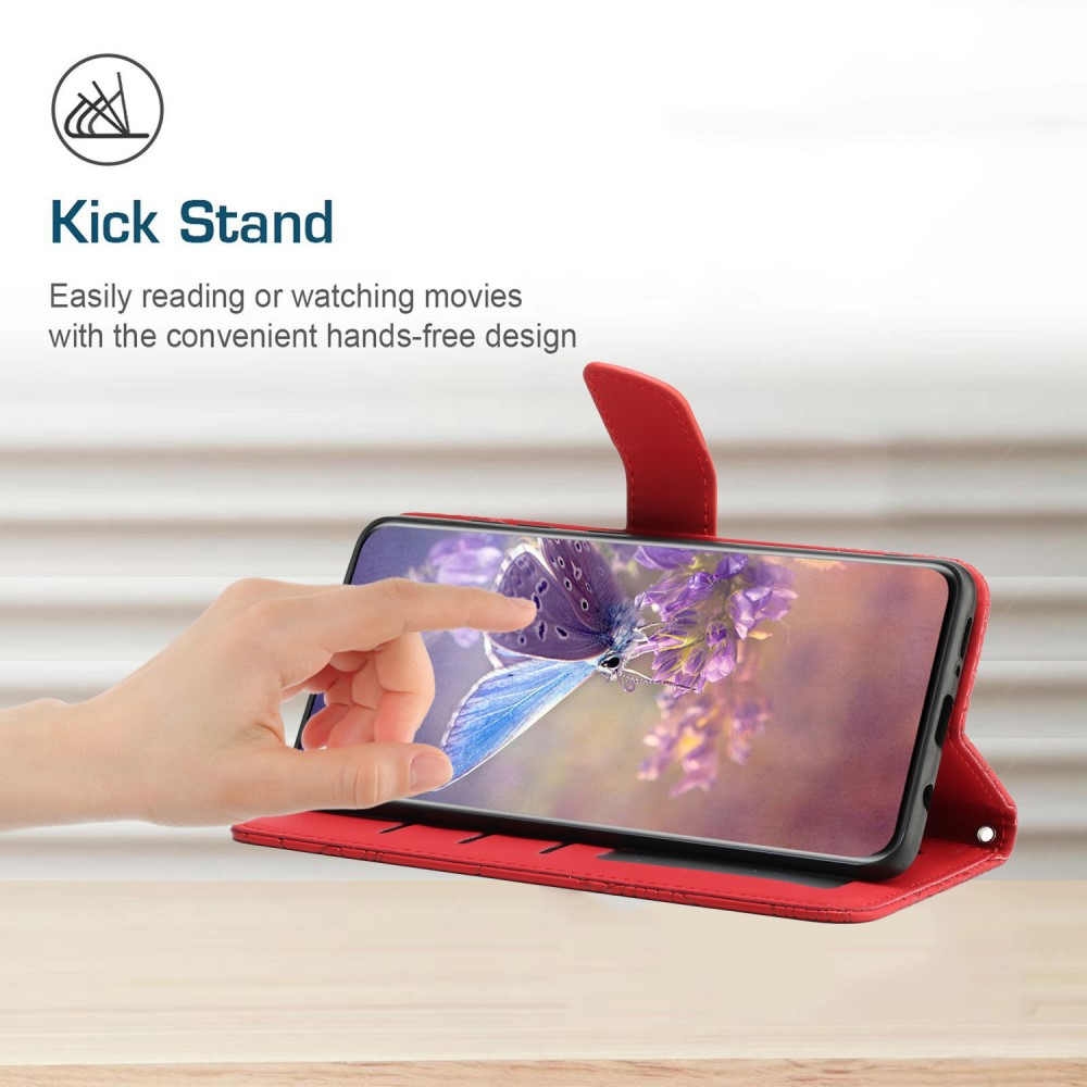 Xiaomi 13T / 13T Pro Fodral Med Tryck Röd
