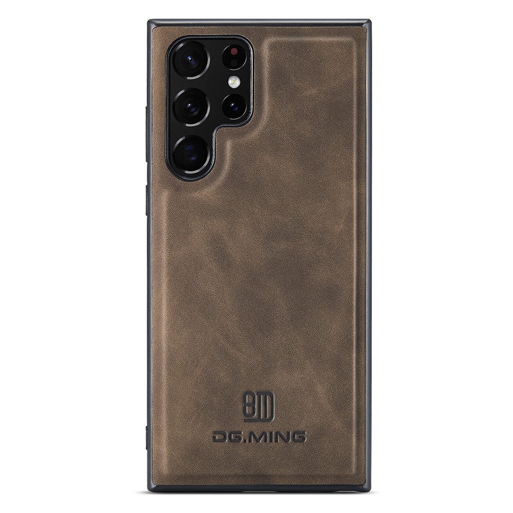 DG.MING DG.MING Samsung Galaxy S23 Ultra Skal Läderbelagt Mörk Brun