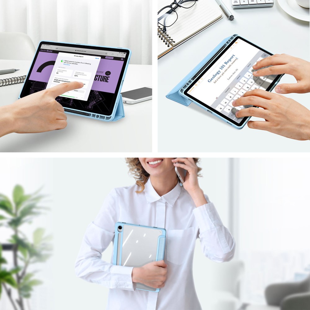 DUX DUCIS DUX DUCIS Galaxy Tab S9 FE Fodral TOBY Hybrid Blå