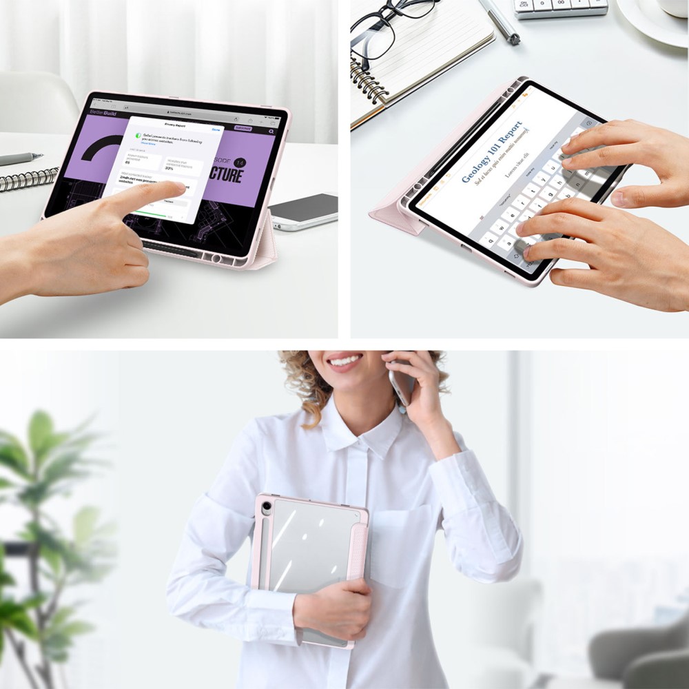 DUX DUCIS DUX DUCIS Galaxy Tab S9 FE Fodral TOBY Hybrid Rosa