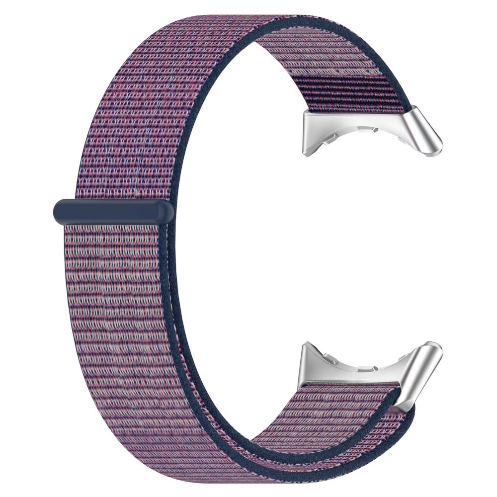  Google Pixel Watch / Watch 2 Nylon Loop Armband Blå/Lila