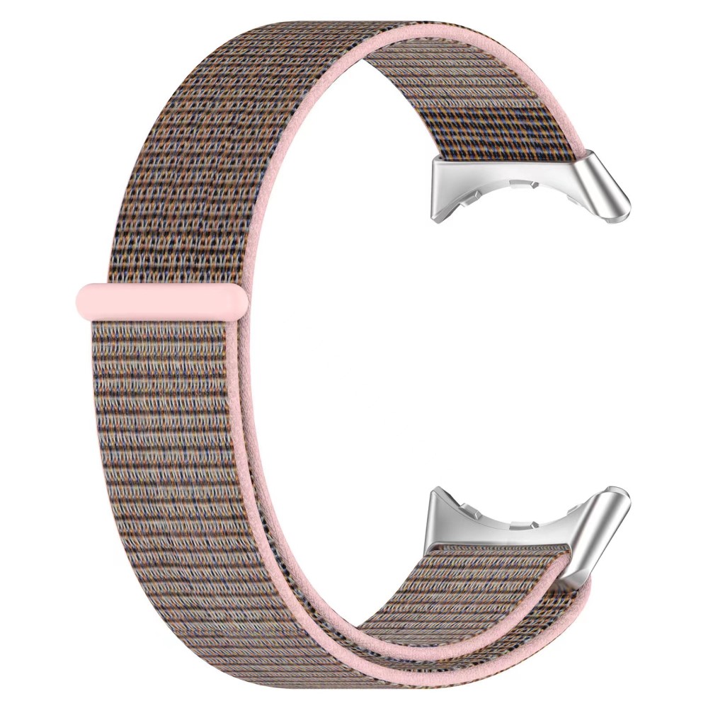  Google Pixel Watch / Watch 2 Nylon Loop Armband Rosa