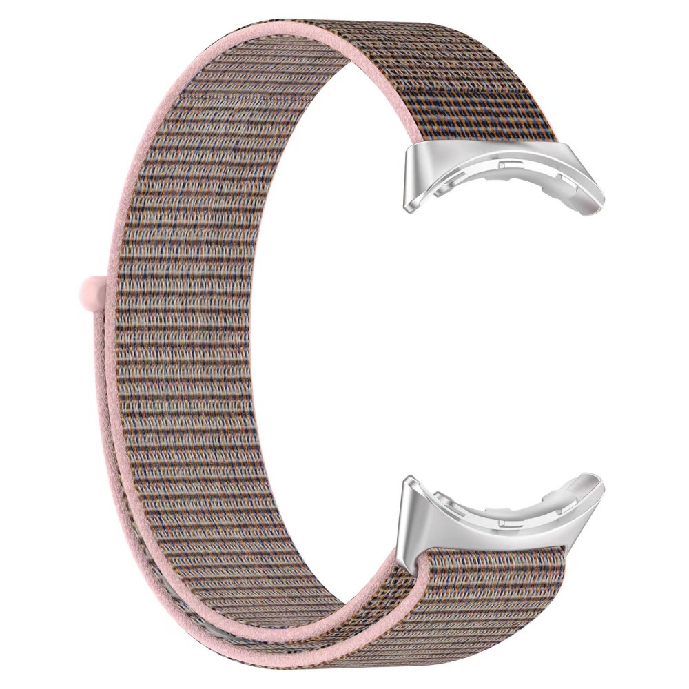  Google Pixel Watch / Watch 2 Nylon Loop Armband Rosa