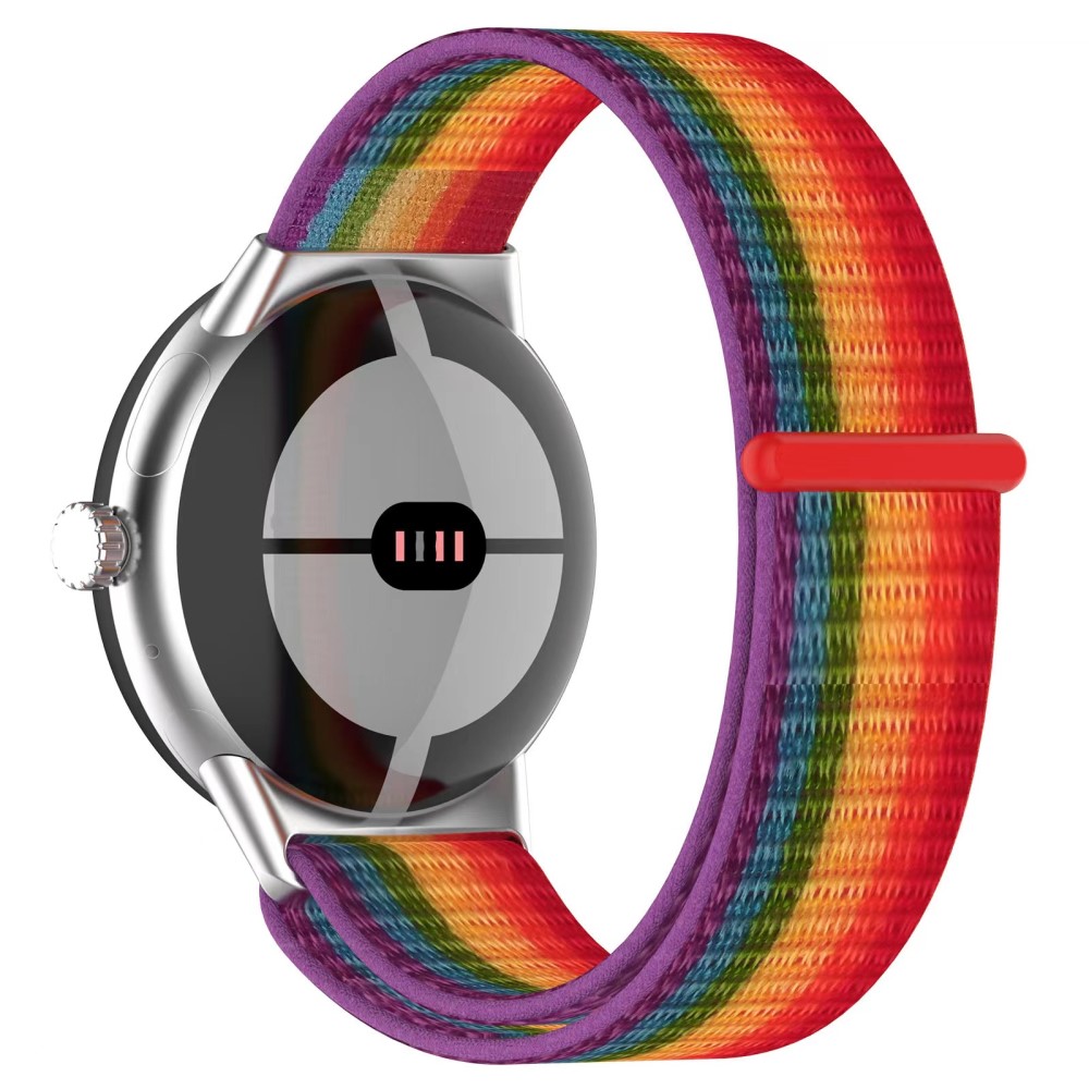  Google Pixel Watch / Watch 2 Nylon Loop Armband Rosa