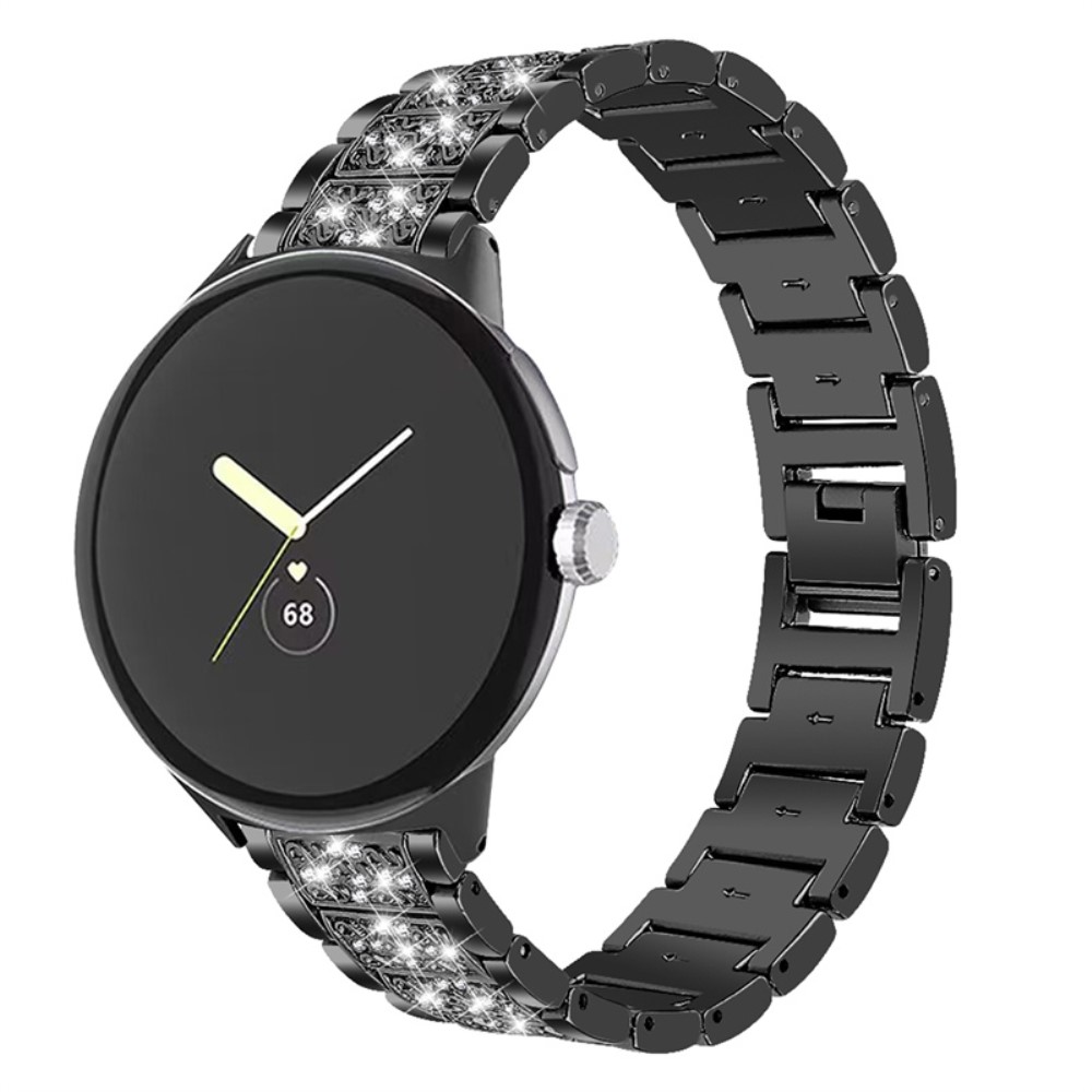 Rhinestone Metallarmband Google Pixel Watch / Watch 2