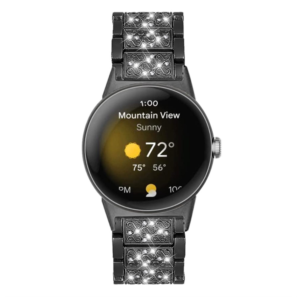  Rhinestone Metallarmband Google Pixel Watch / Watch 2