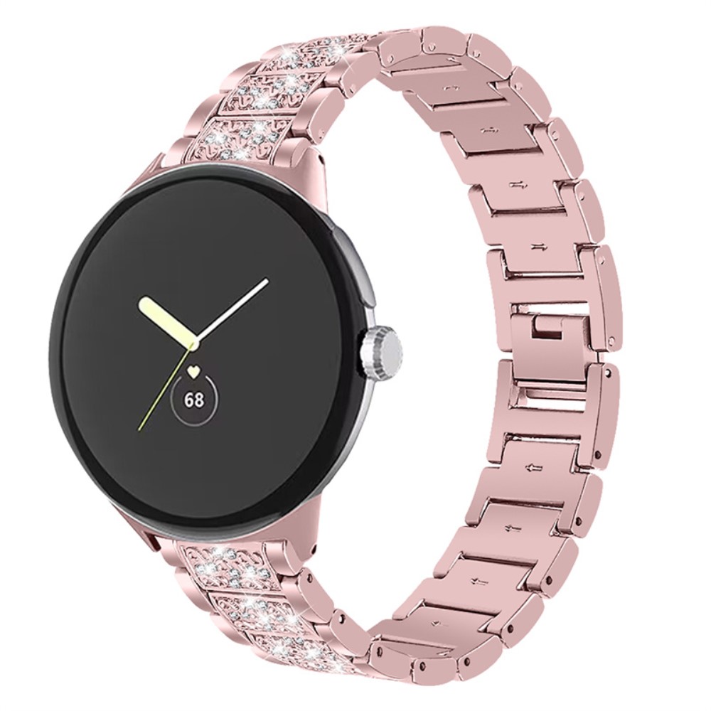  Rhinestone Metallarmband Google Pixel Watch / Watch 2