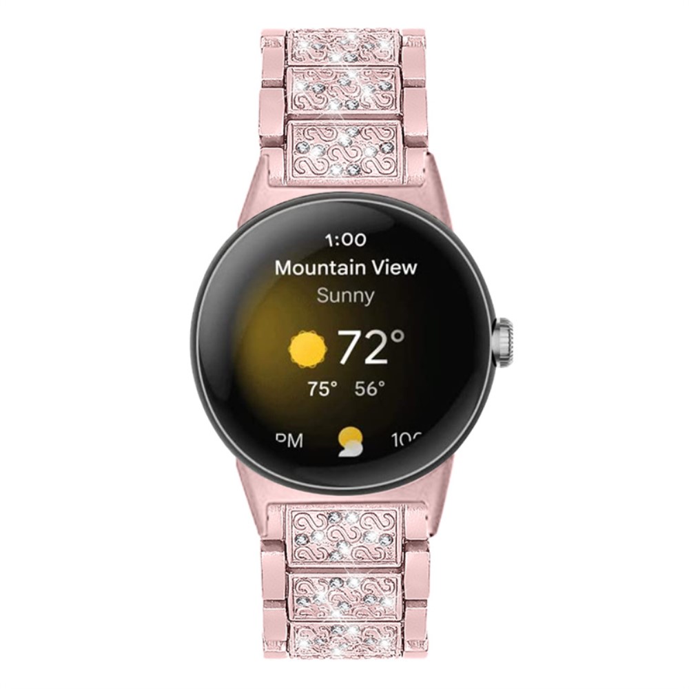  Rhinestone Metallarmband Google Pixel Watch / Watch 2