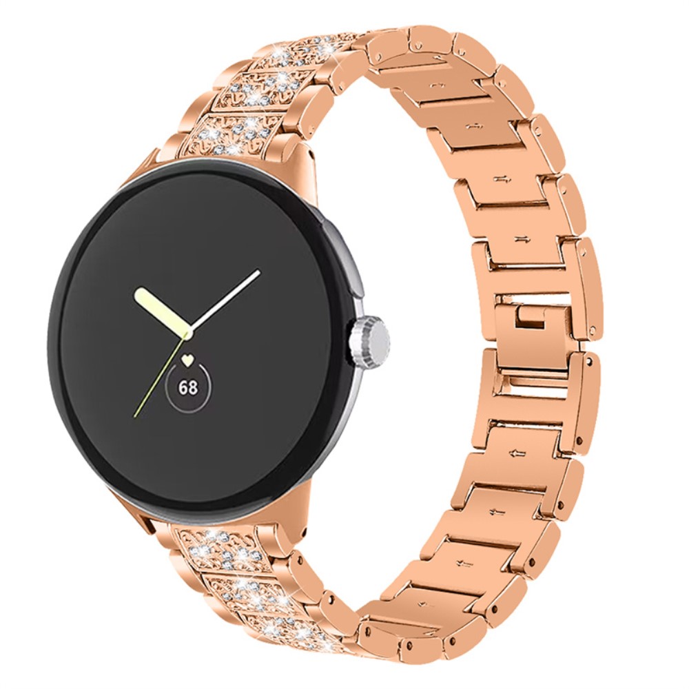  Rhinestone Metallarmband Google Pixel Watch / Watch 2