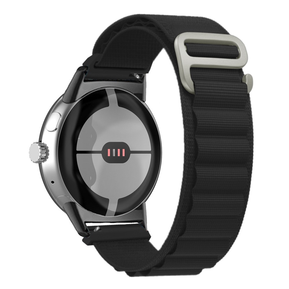  Google Pixel Watch / Watch 2 Armband Nylon Pro Svart