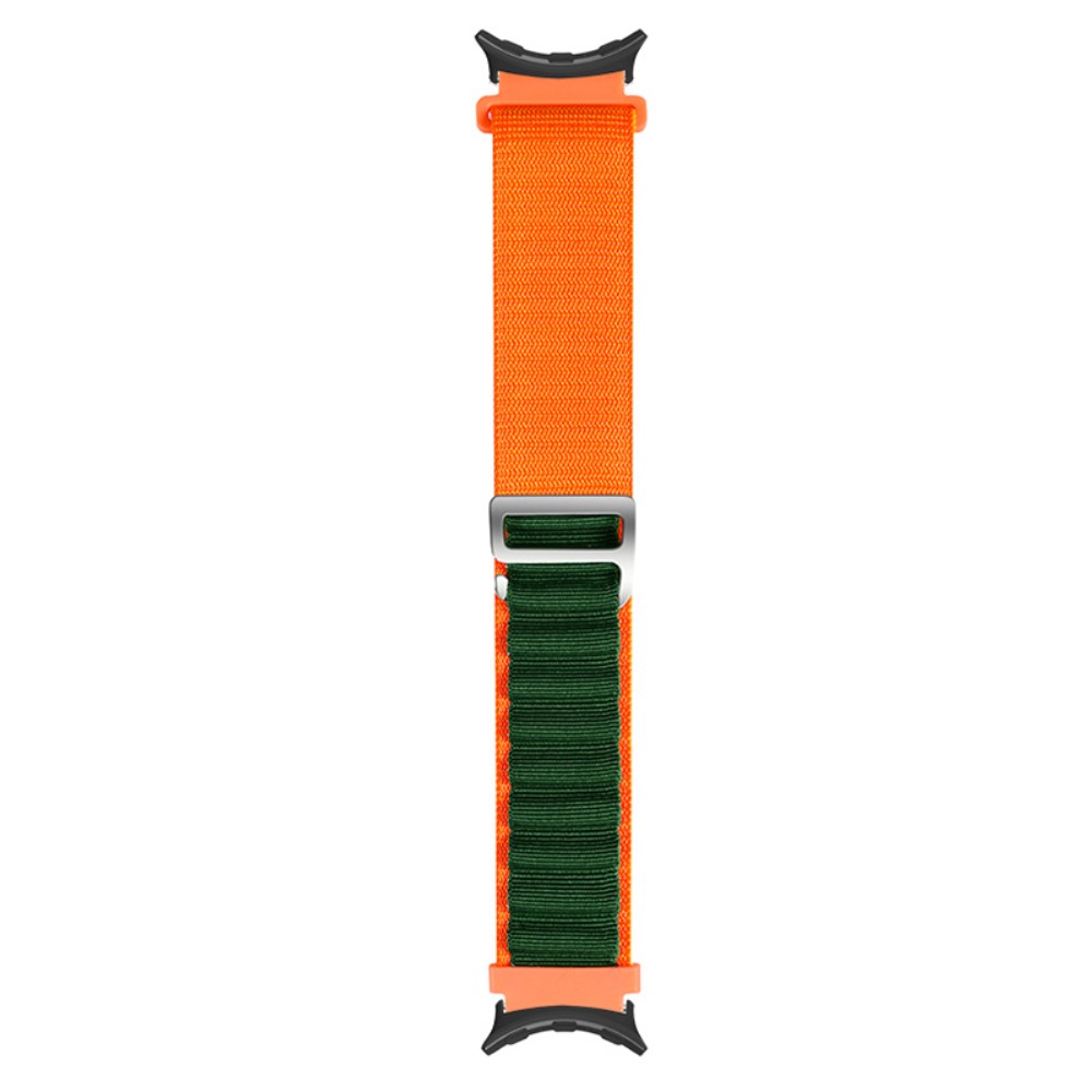 Google Pixel Watch / Watch 2 Armband Nylon Pro Orange/Grön