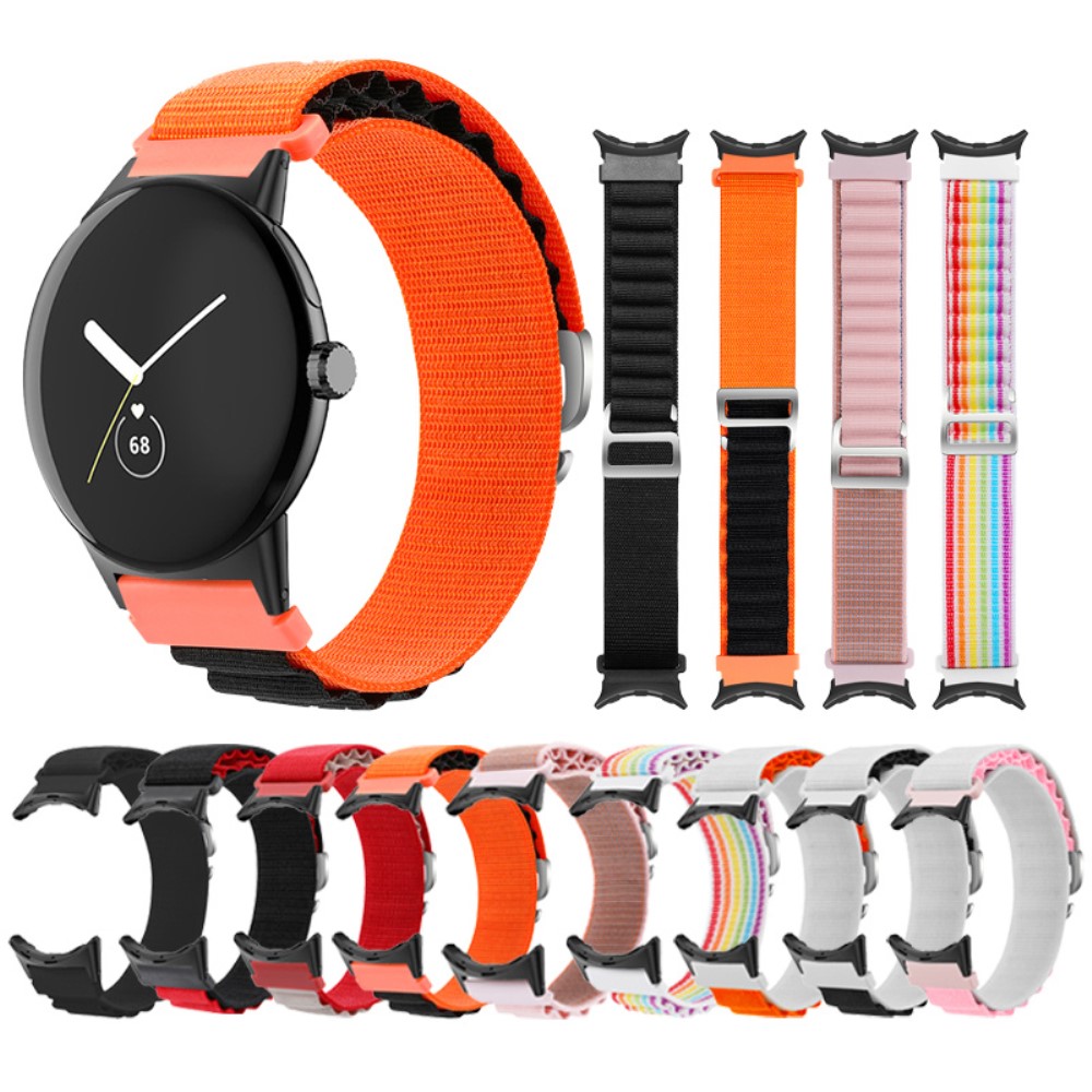  Google Pixel Watch / Watch 2 Armband Nylon Pro Rosa