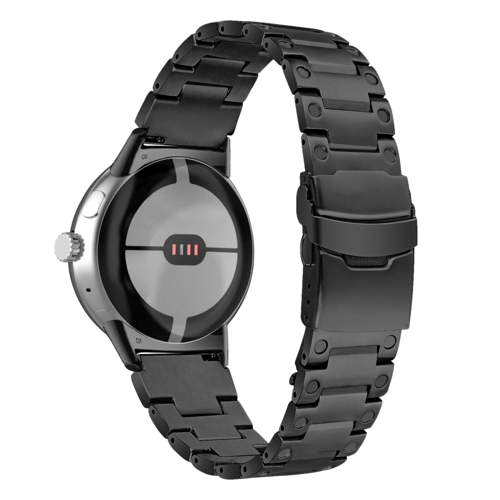  Lyxigt Metallarmband Google Pixel Watch / Watch 2 Svart