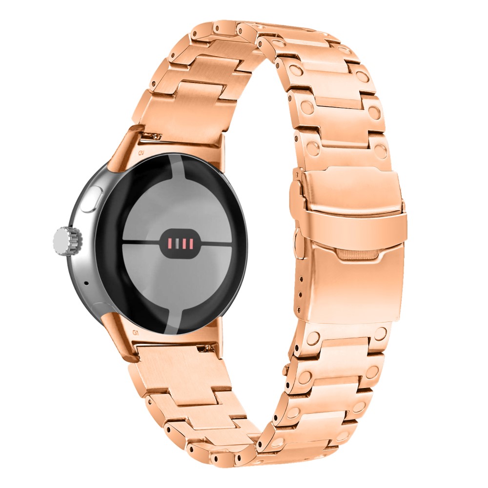  Lyxigt Metallarmband Google Pixel Watch / Watch 2 Roséguld