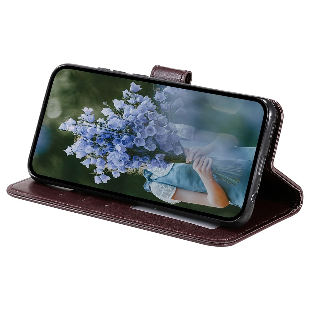  Motorola Moto G54 5G Fodral Mandala Läder Brun