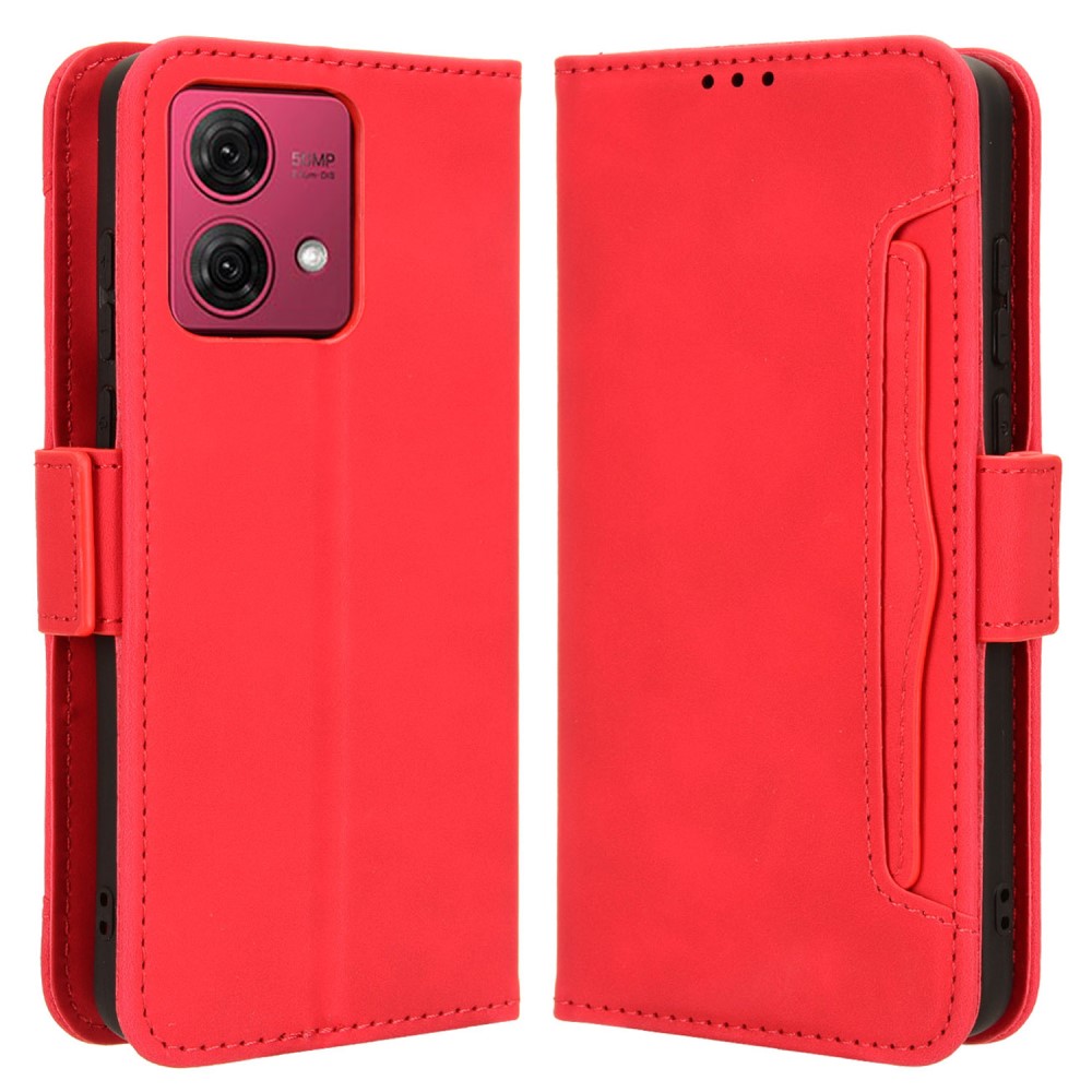  Motorola Moto G84 5G Fodral Med Avtagbart Kortfodral Röd