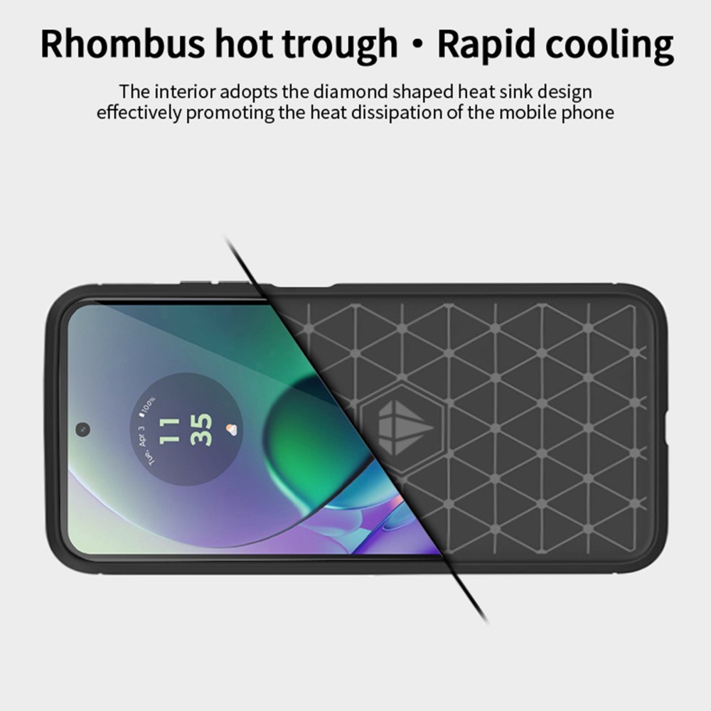 MOFI MOFI Motorola Moto G54 5G Skal Borstad Stål Textur Blå