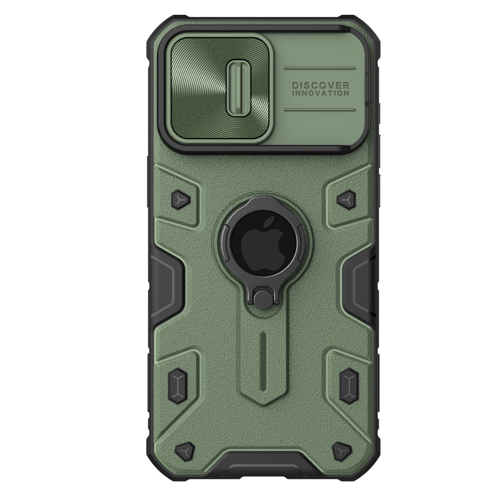 NILLKIN NILLKIN iPhone 15 Pro Max Skal CamShield Armor Ring Grön