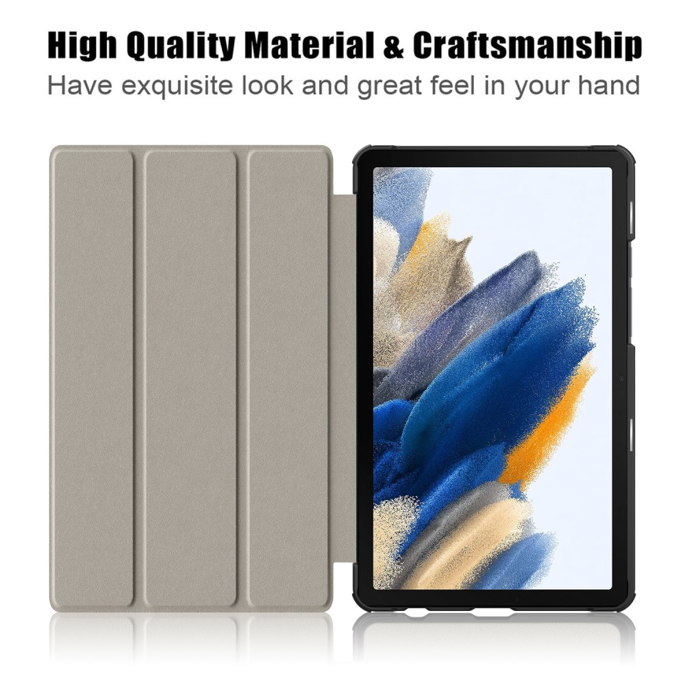  Samsung Galaxy Tab A9 Fodral Tri-Fold PU Läder Blå