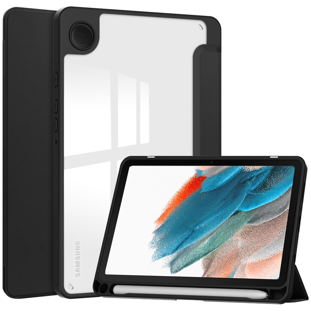  Samsung Galaxy Tab A9 Fodral Hybrid Pennhållare Svart
