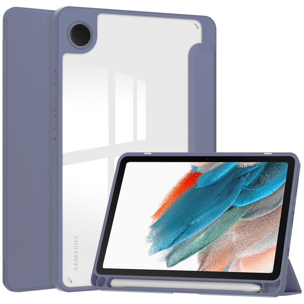  Samsung Galaxy Tab A9 Fodral Hybrid Pennhållare Lila