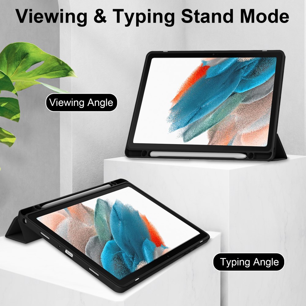  Samsung Galaxy Tab A9 Plus Fodral Hybrid Pennhållare Svart