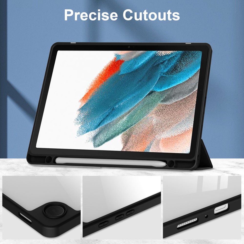  Samsung Galaxy Tab A9 Plus Fodral Hybrid Pennhållare Svart
