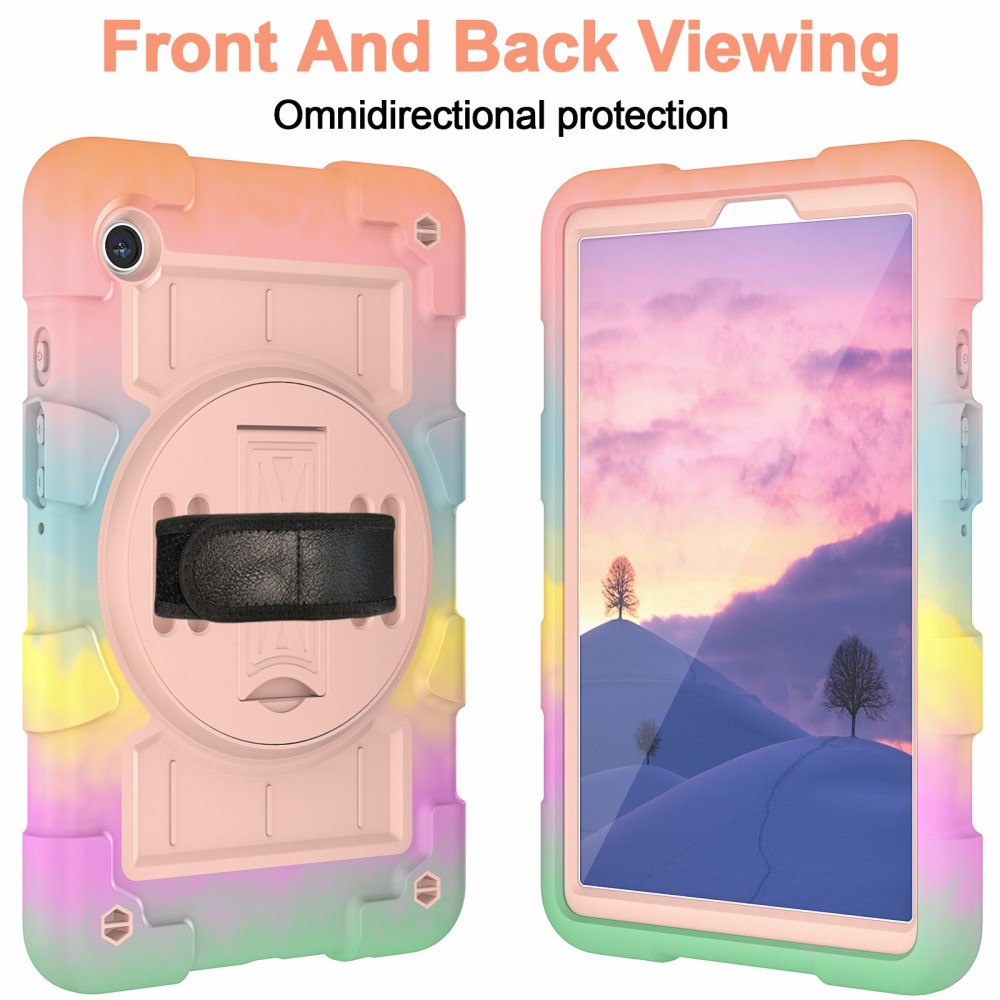  Samsung Galaxy Tab A9 Skal Solid360 Rainbow