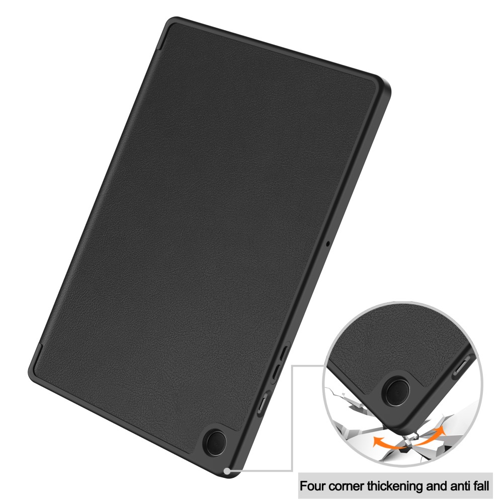  Samsung Galaxy Tab A9 Plus Fodral Tri-Fold Pennhållare Svart