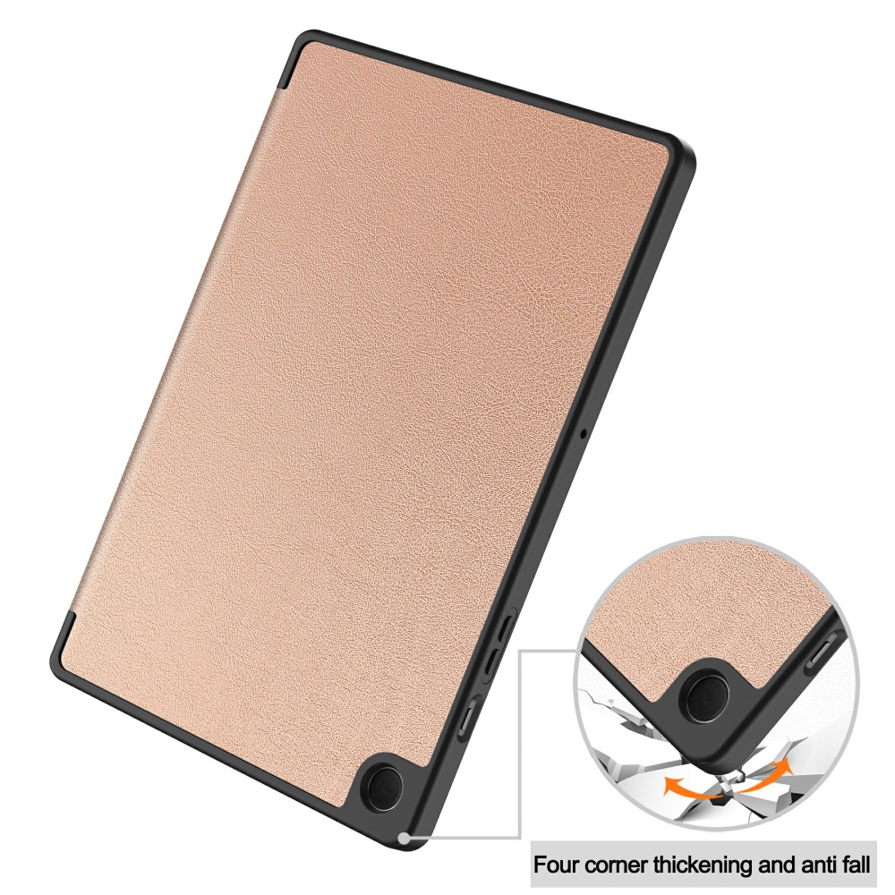  Samsung Galaxy Tab A9 Plus Fodral Tri-Fold Pennhållare Roséguld