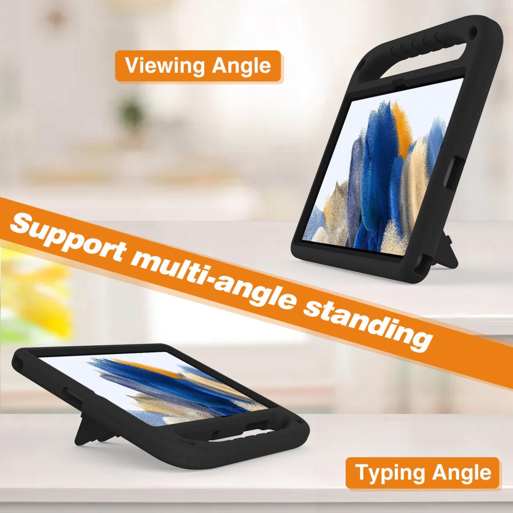  Samsung Galaxy Tab A11 Plus / Tab A9 Plus Skal EVA Kickstand Svart