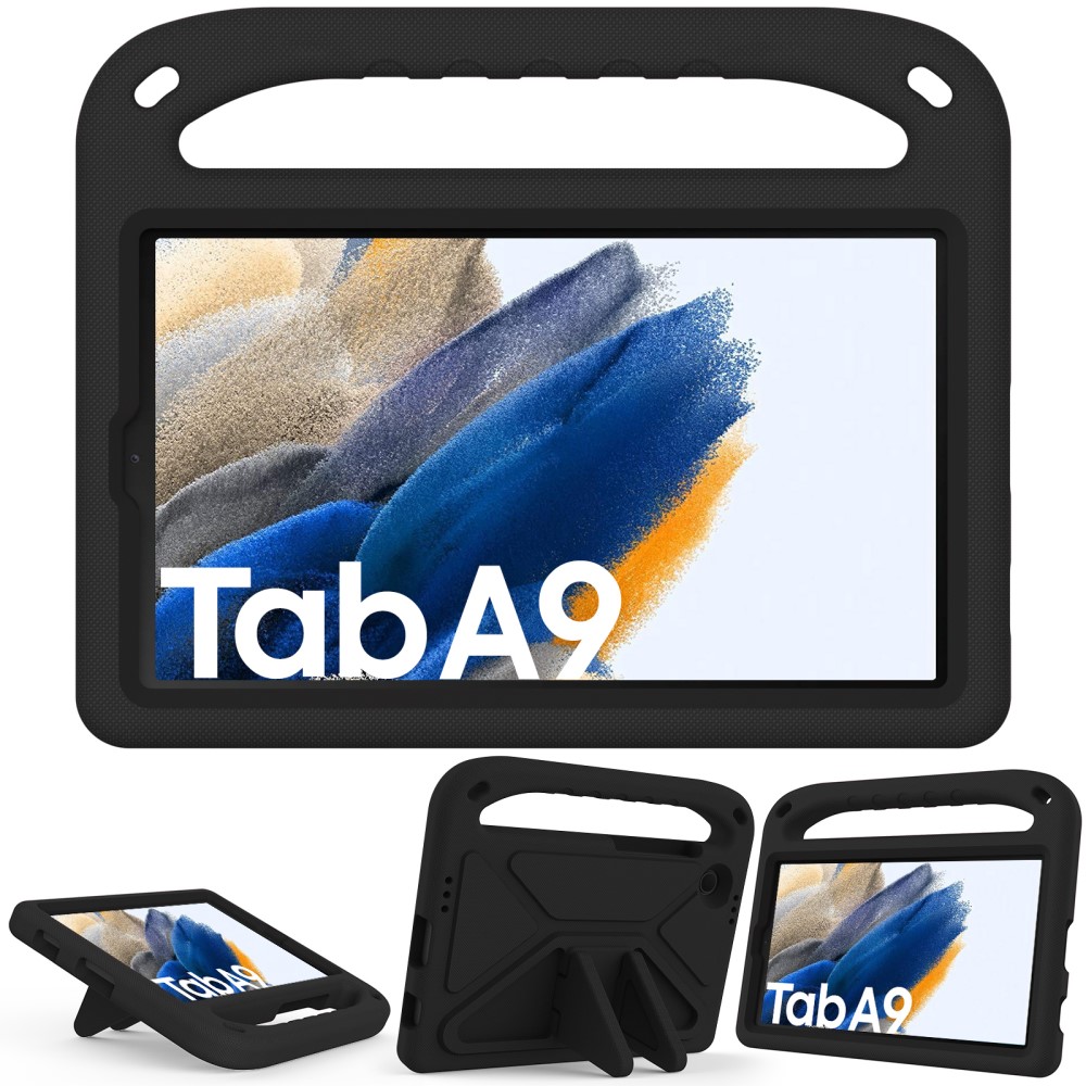  Samsung Galaxy Tab A9 Skal EVA Kickstand Svart