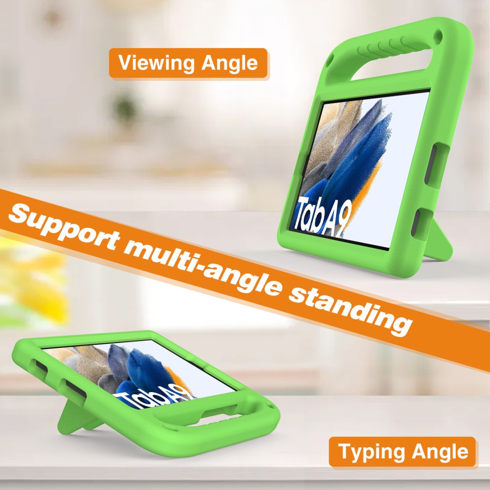  Samsung Galaxy Tab A11 / Tab A9 Skal EVA Kickstand Grön