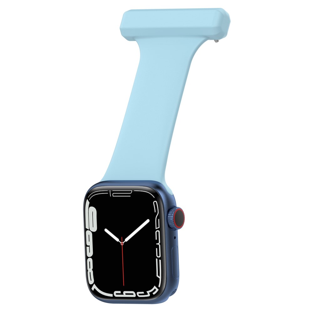  Apple Watch 42/44/45/46/49 mm Rem Sjuksköterska Ljus Blå