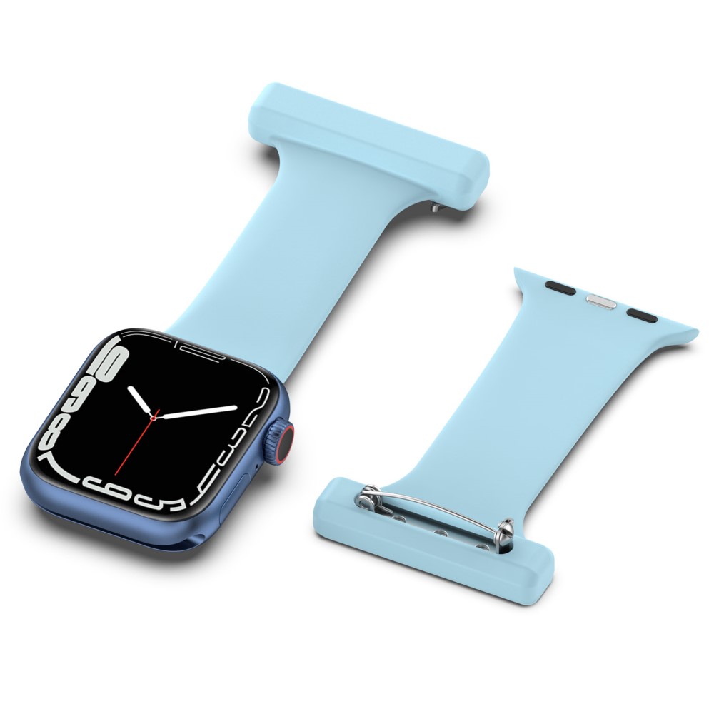  Apple Watch 38/40/41/42 mm Rem Sjuksköterska Ljus Blå