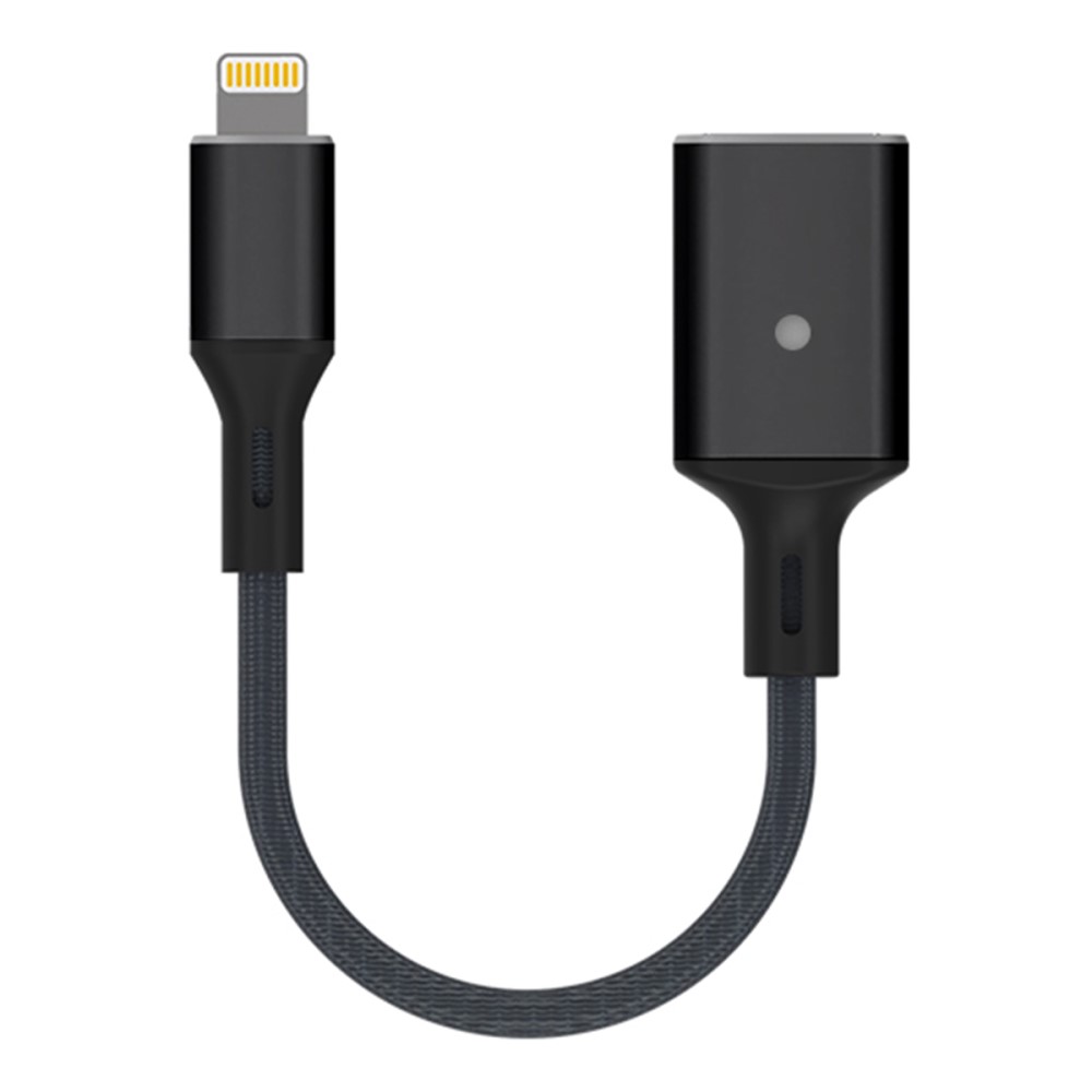  Lightning till USB-A Kabeladapter Svart