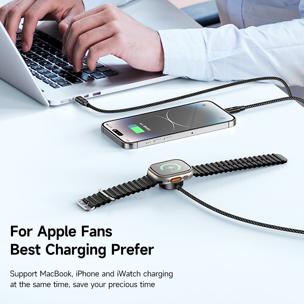 MCDODO Mcdodo 1.2m 3in1 USB-C Till USB-C 100W/Lightning/Apple Watch