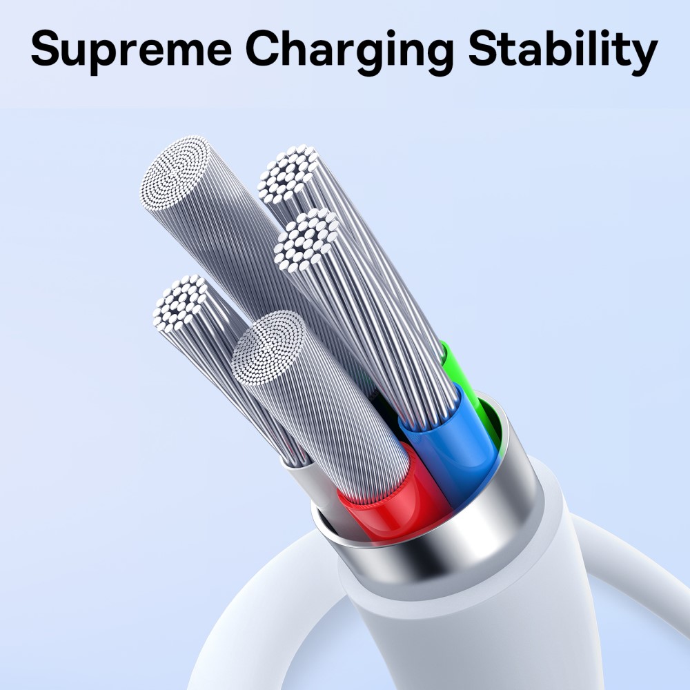BASEUS Baseus 1m 30W PD USB-C - USB-C Kabel Superior Series 2 Vit