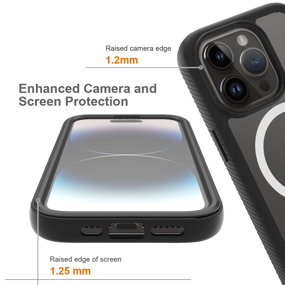  iPhone 15 Pro Max Skal MagSafe 360 Defense Svart