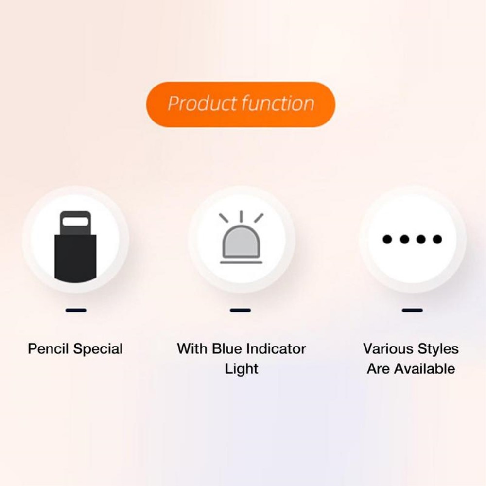  Lightning Hona - USB-C Hona Adapter För Apple Pencil 1st Gen