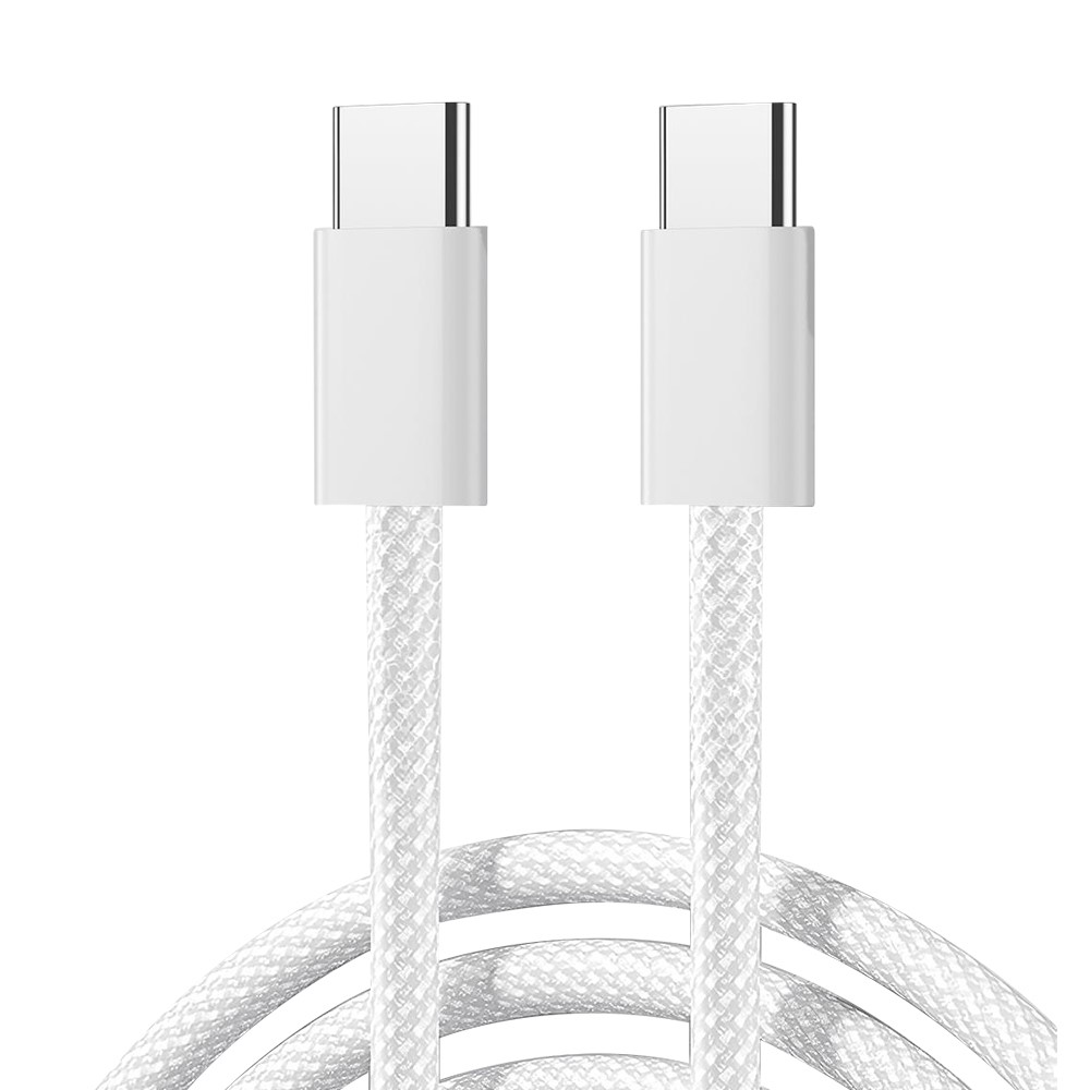 JOYROOM Joyroom 1m 60W USB-C / USB-C Nylonkabel Vit
