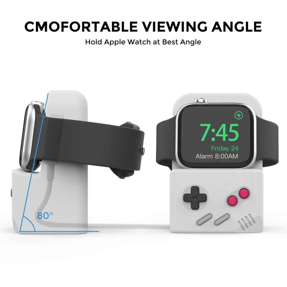 AHASTYLE AHASTYLE Apple Watch Laddningsställ Gamepad Silikon Grå