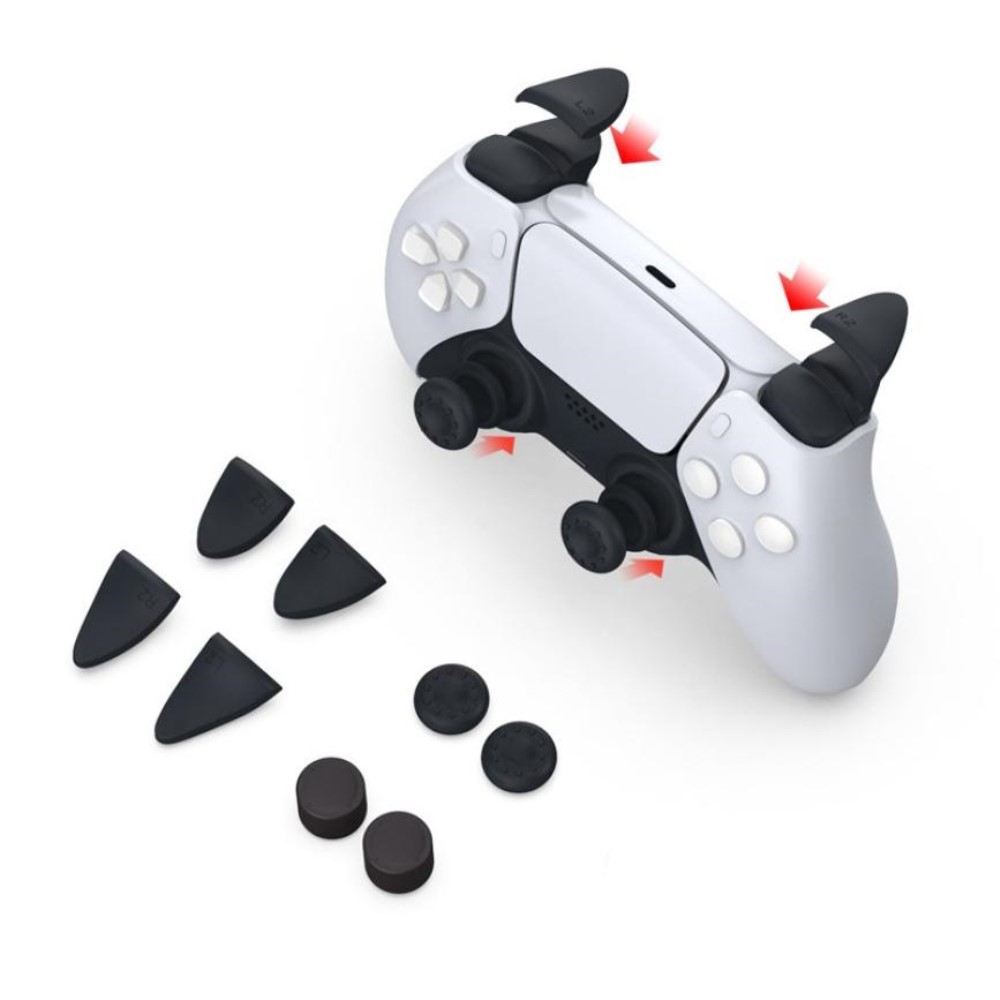  8-PACK Gamingkit för Sony PS5 Svart
