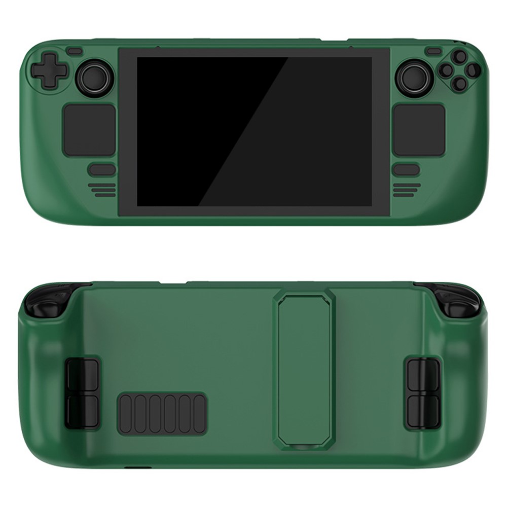  Skyddande Skal Till Steam Deck/OLED Med Kickstand Militär Grön