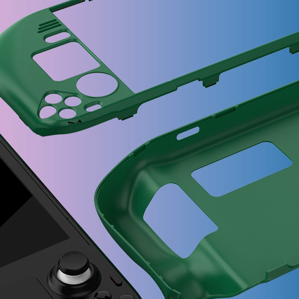 Skyddande Skal Till Steam Deck/OLED Med Kickstand Militär Grön