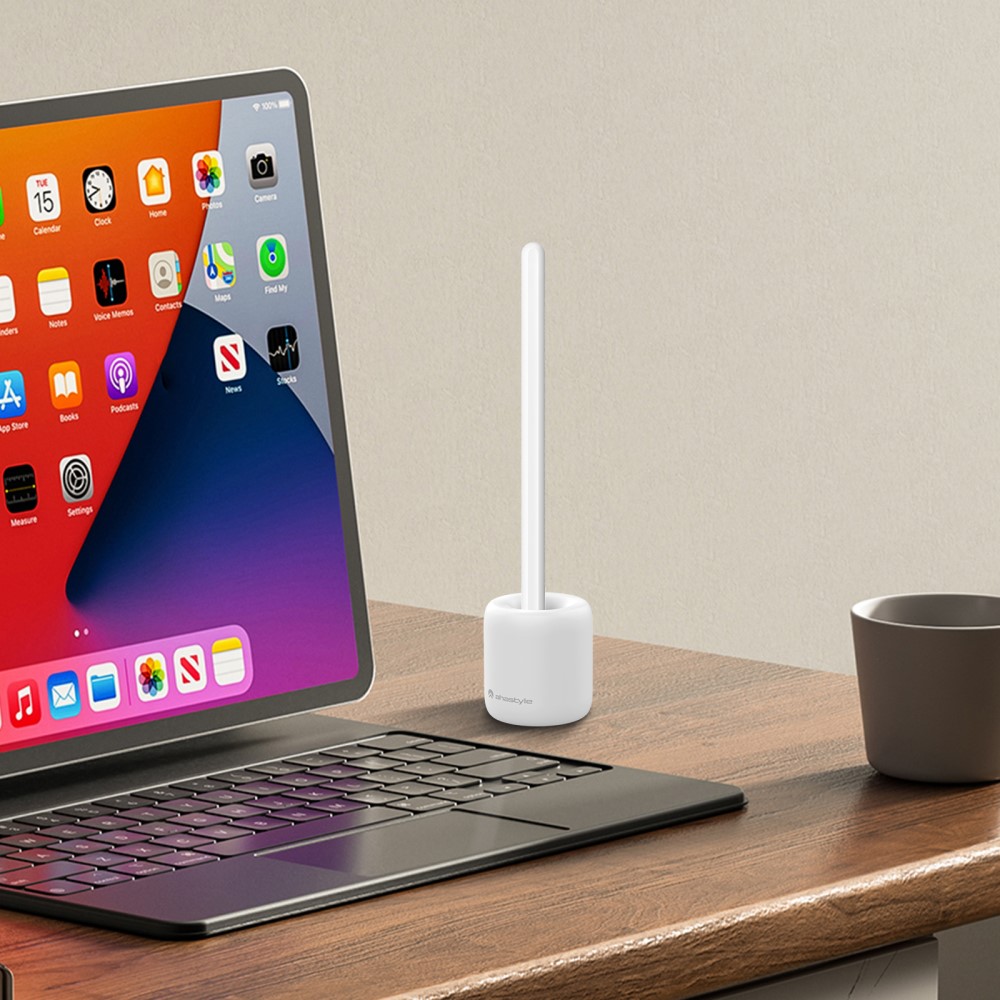 AHASTYLE AHASTYLE Apple Pencil 1/2/Pro Vertikal Silikon Ställ Vit