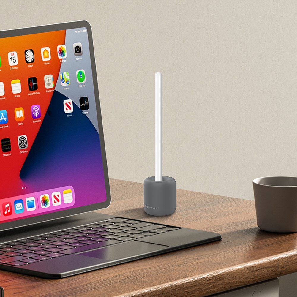 AHASTYLE AHASTYLE Apple Pencil 1/2/Pro Vertikal Silikon Ställ Grå
