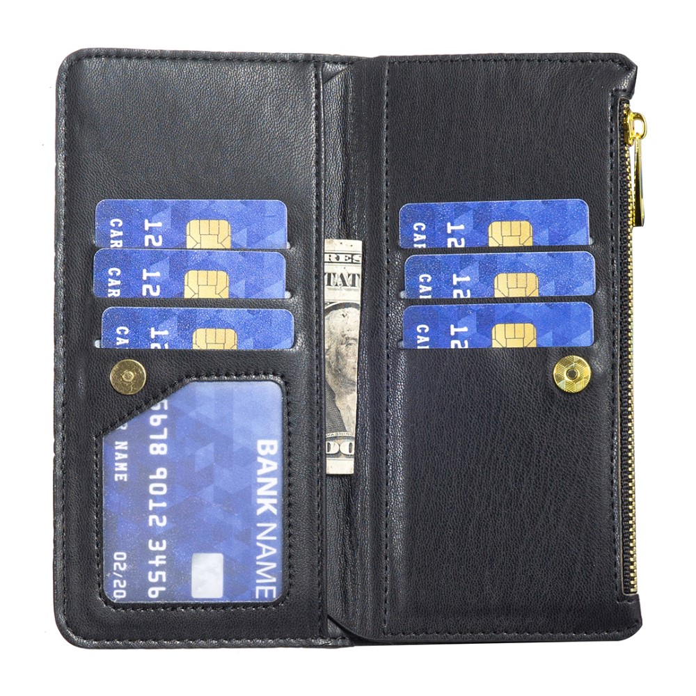 BINFEN BINFEN Galaxy S24 Ultra Fodral Diamond Multifunktionell Svart