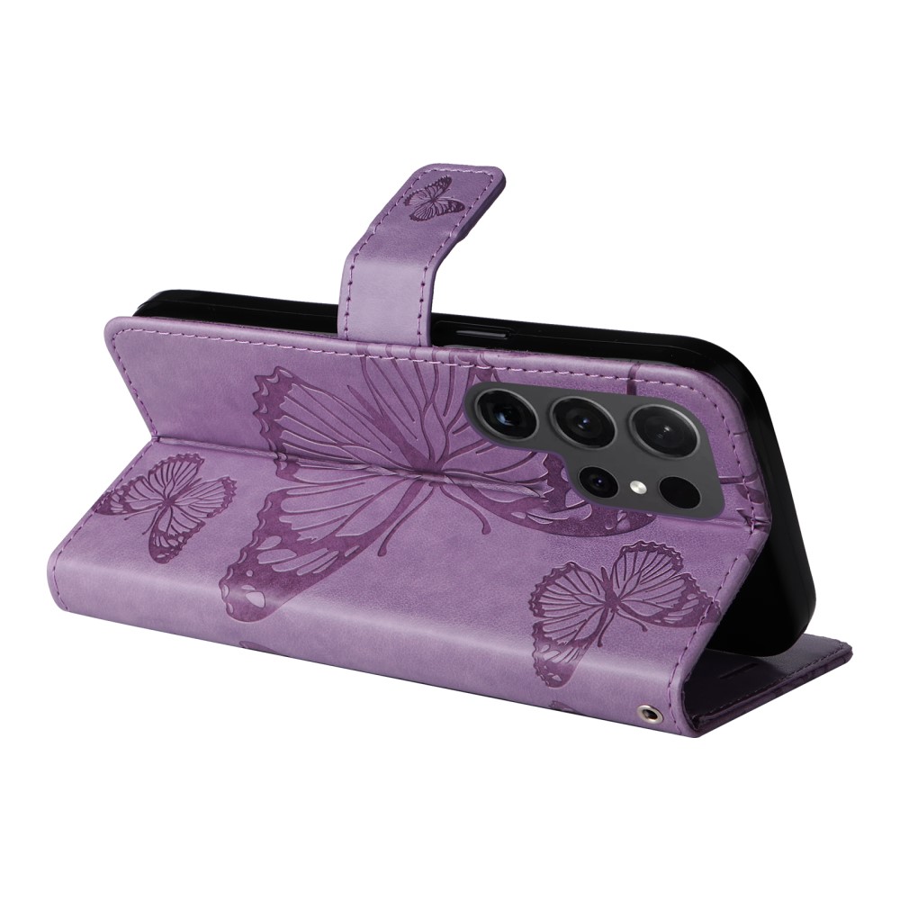  Samsung Galaxy S24 Ultra Fodral Butterfly Lila